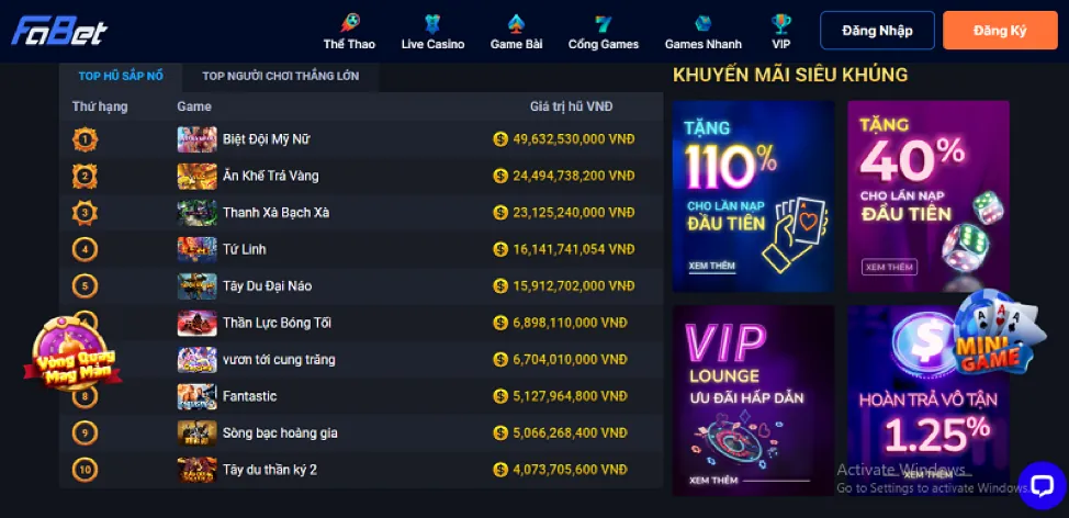 Giao diện cá cược thể thao trực tiếp trên 89bet